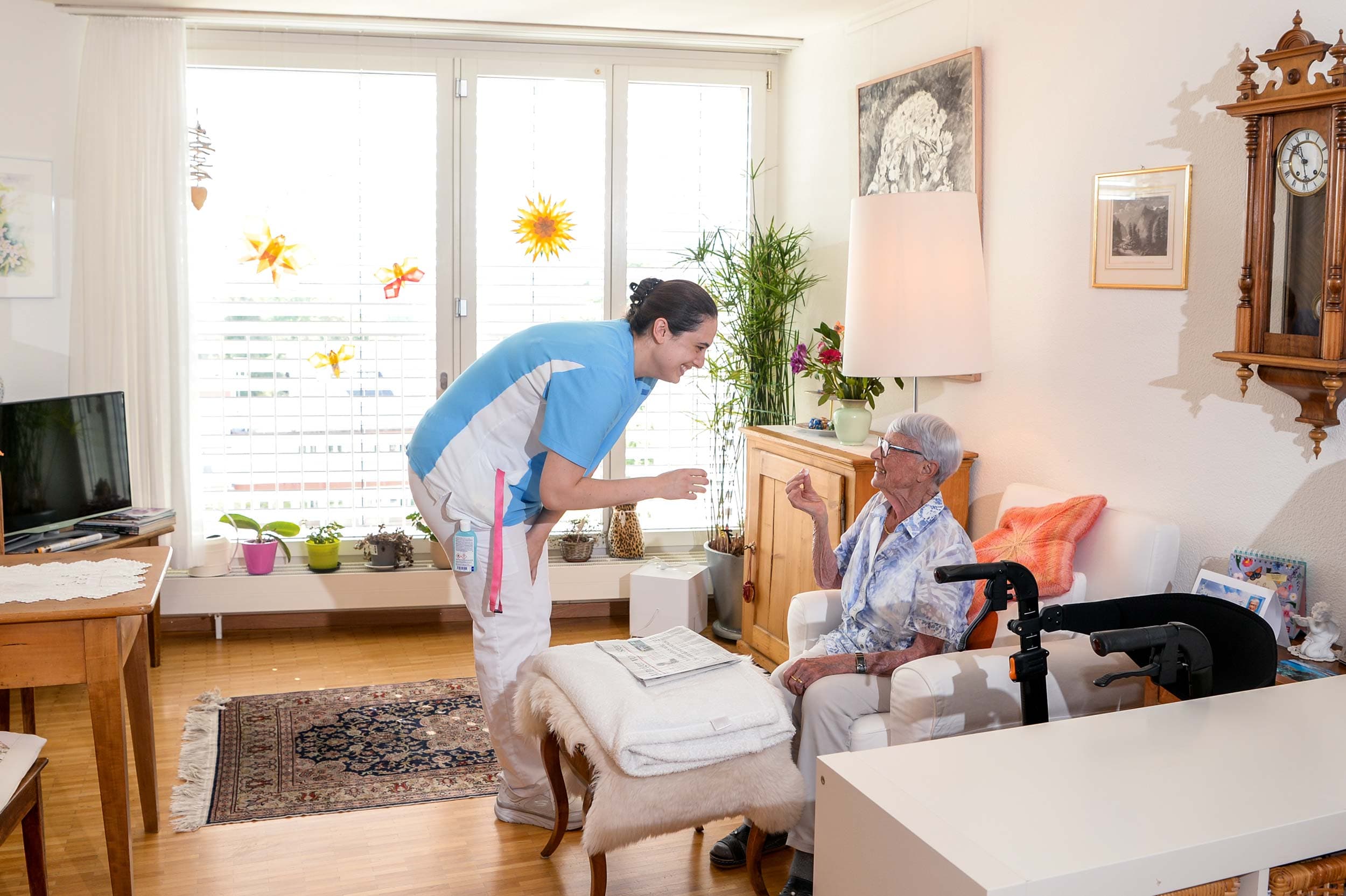 Dank der Spitex länger zu Hause leben